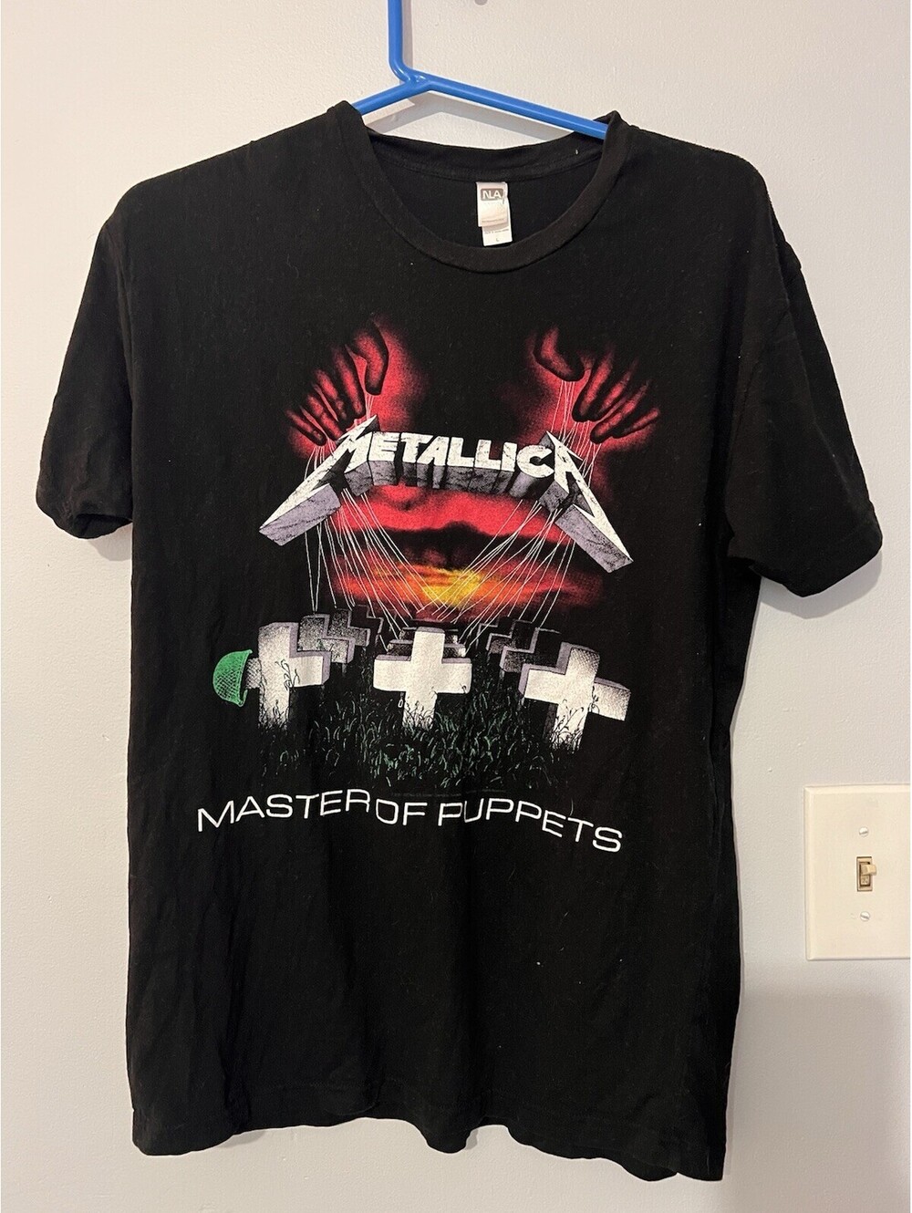 Metallica - Master Of Puppets- Large Black Shirt - Next Level Apparel